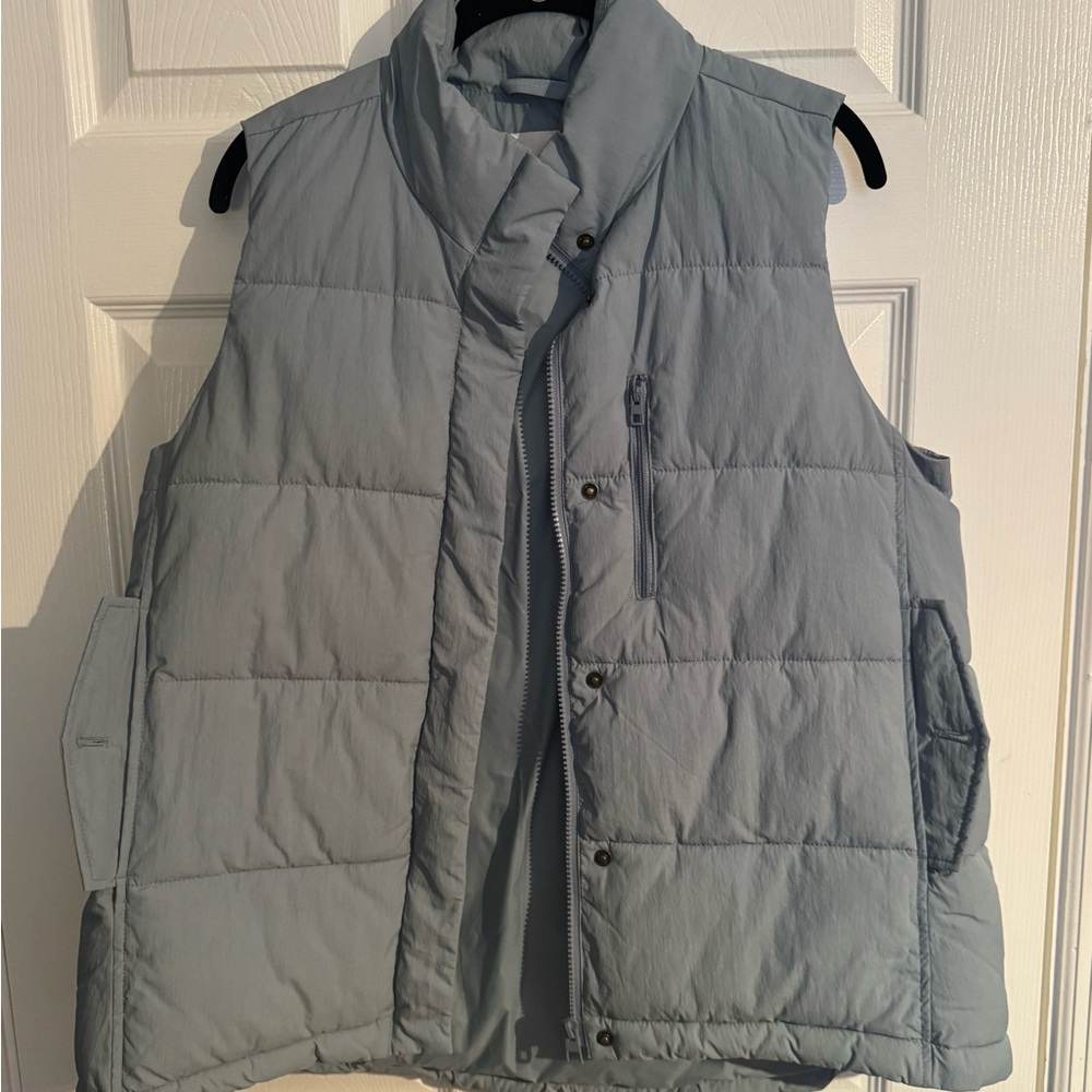 Madewell Sky Blue Quilted Vest